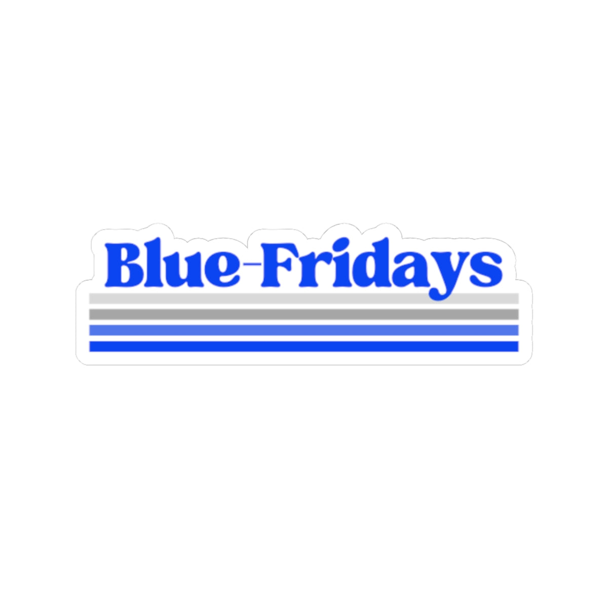 Blue Fridays Logo Sticker