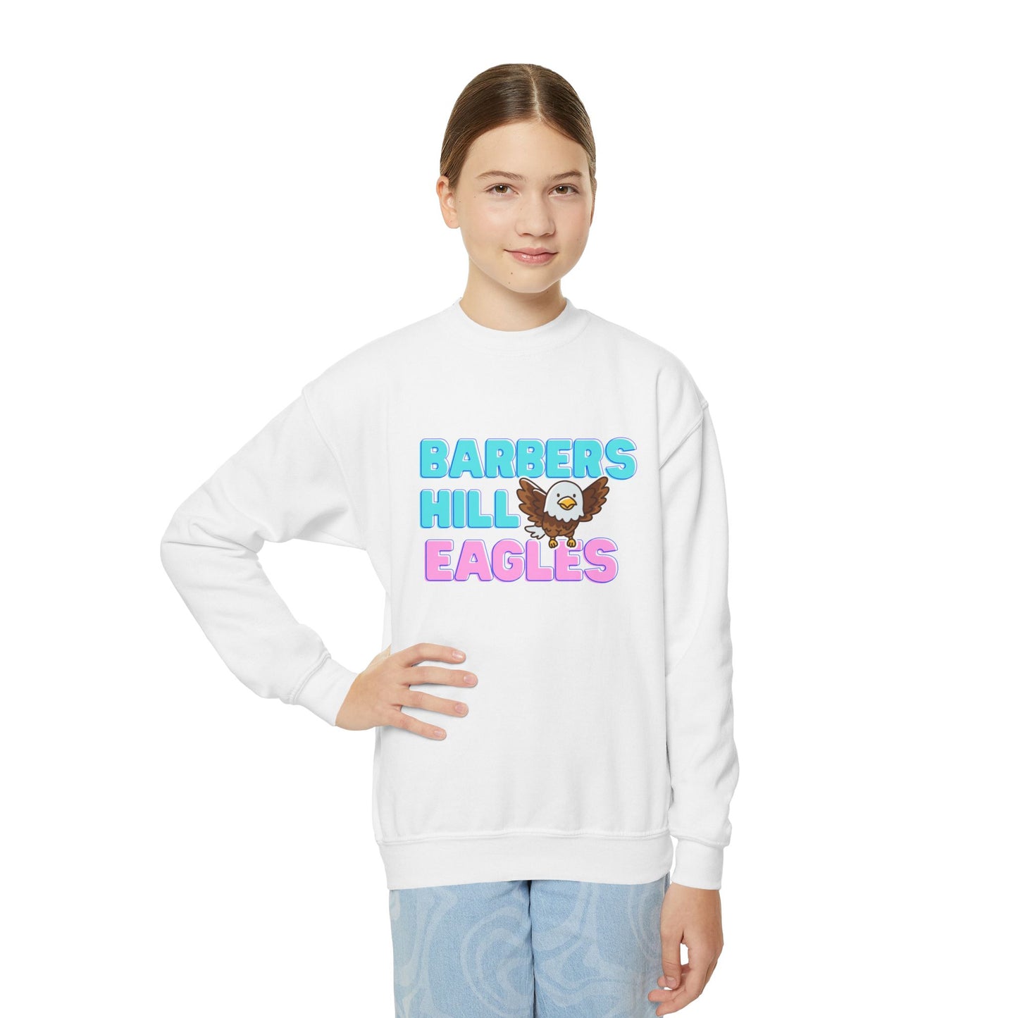 Pink Eagles Youth Sweatshirt
