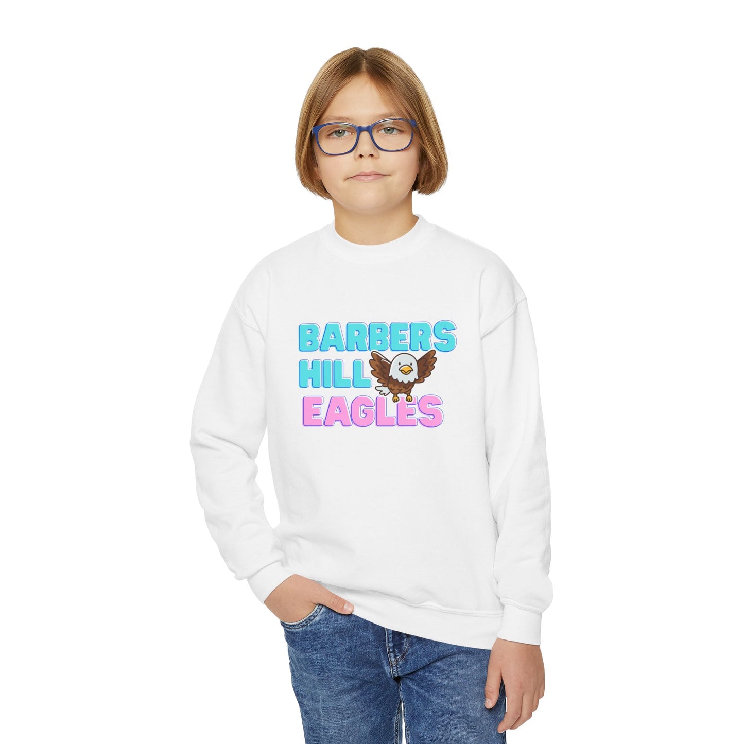 Pink Eagles Youth Sweatshirt