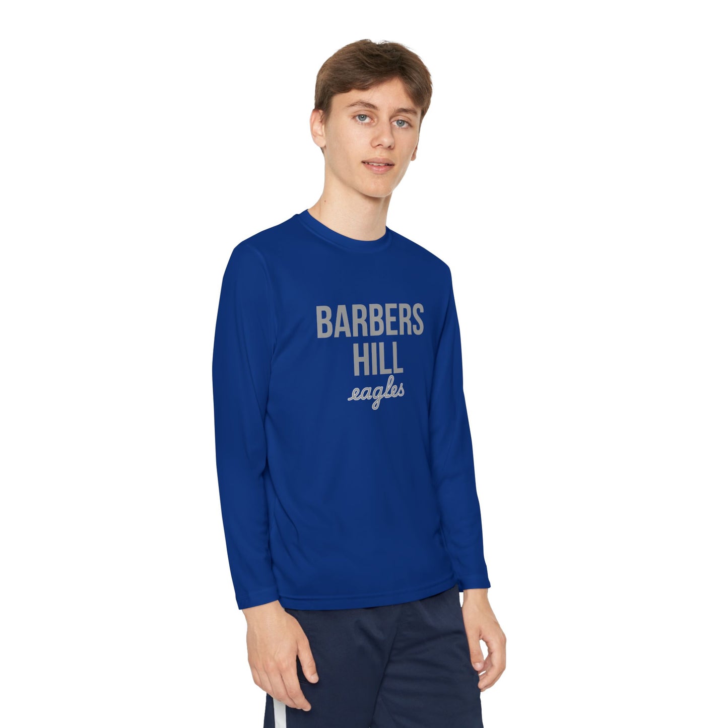 Barbers Hill Youth Long Sleeve Performance Tee