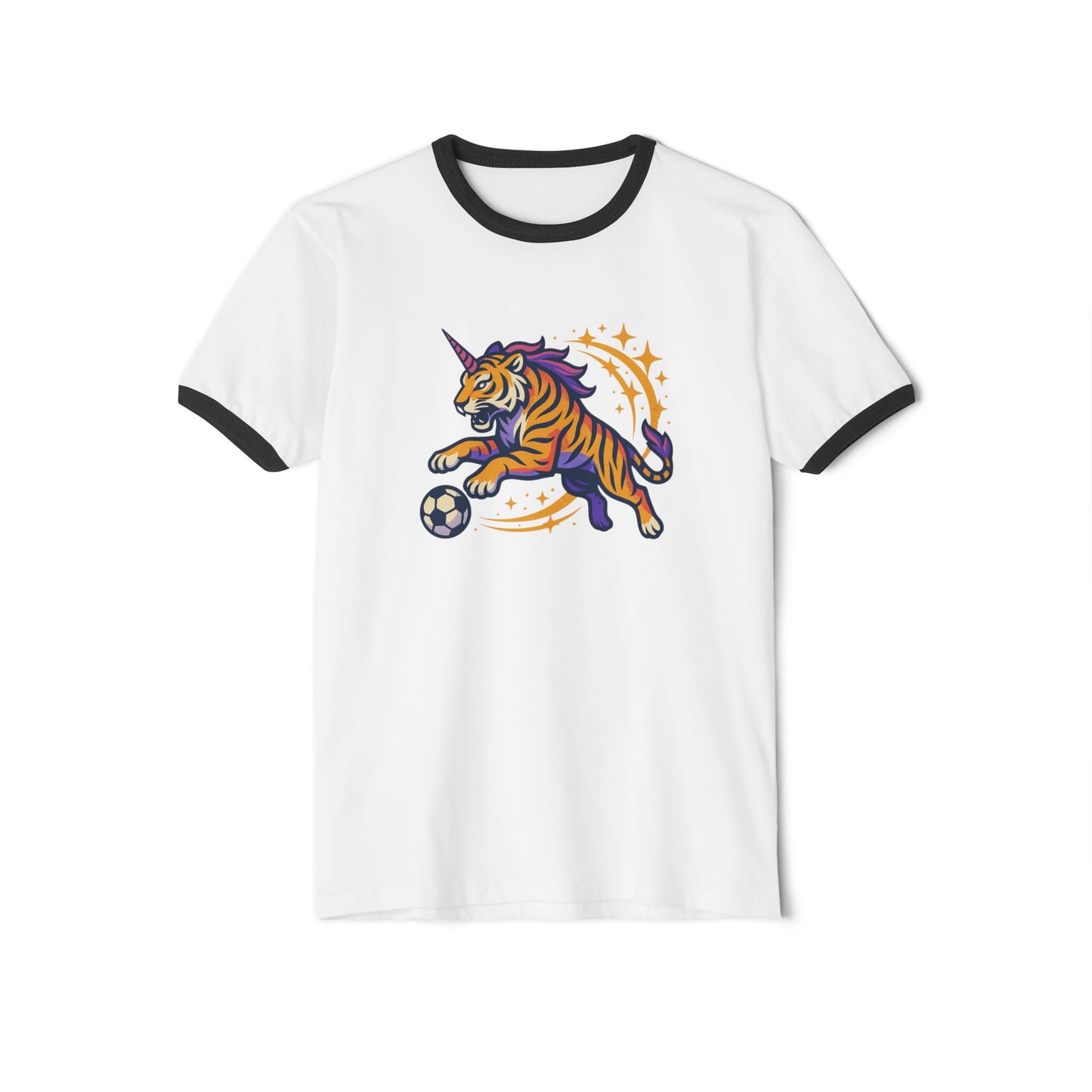 Unicorn Tigers Ringer Tee