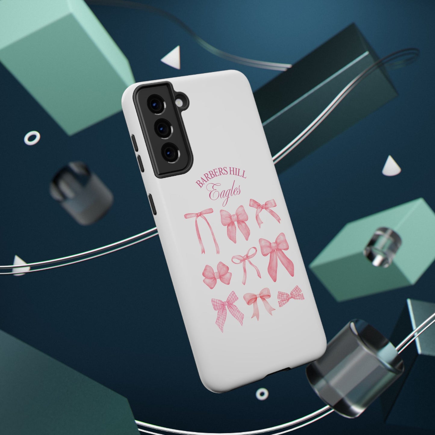Pink Bow Impact-Resistant Case