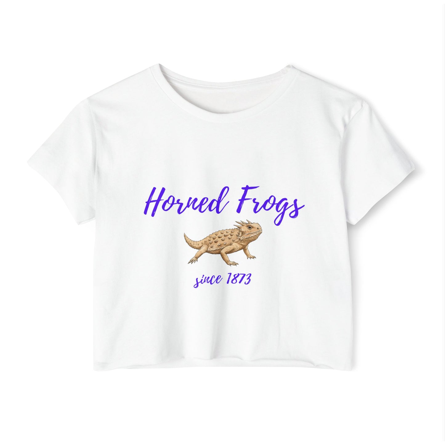 Horned Frogs Cropped Tee