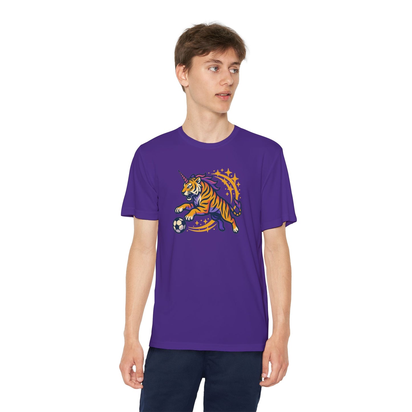 Unicorn Tigers Youth Performance Tee