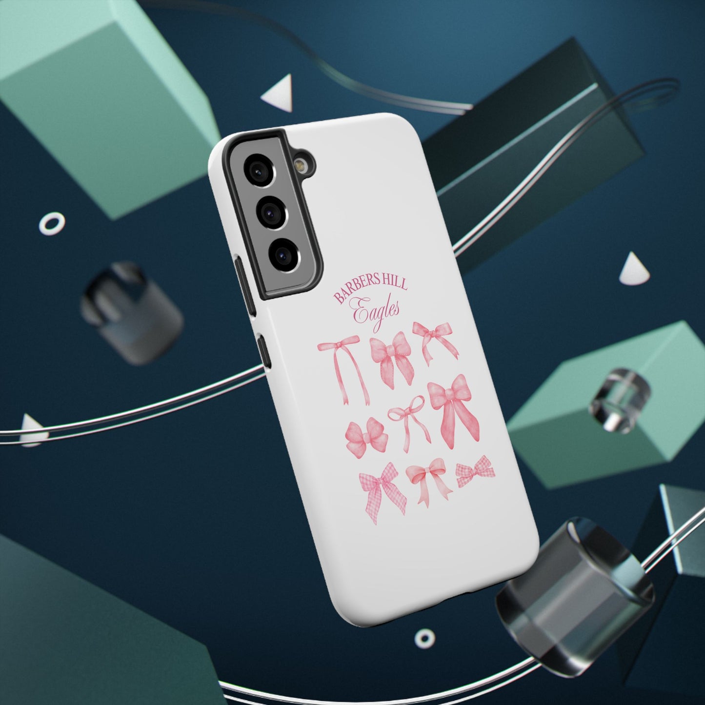 Pink Bow Impact-Resistant Case