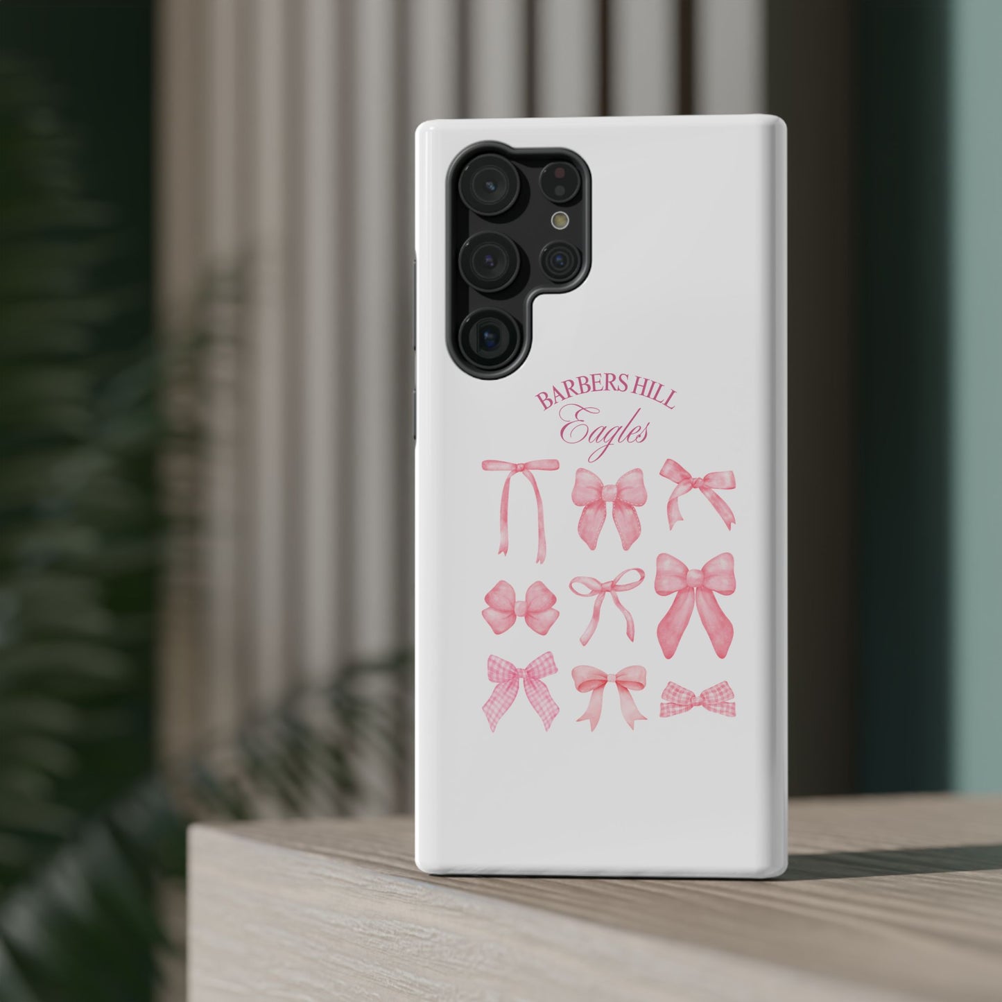 Pink Bow Impact-Resistant Case