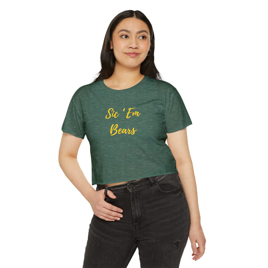 Sic 'Em Bears Cropped Tee