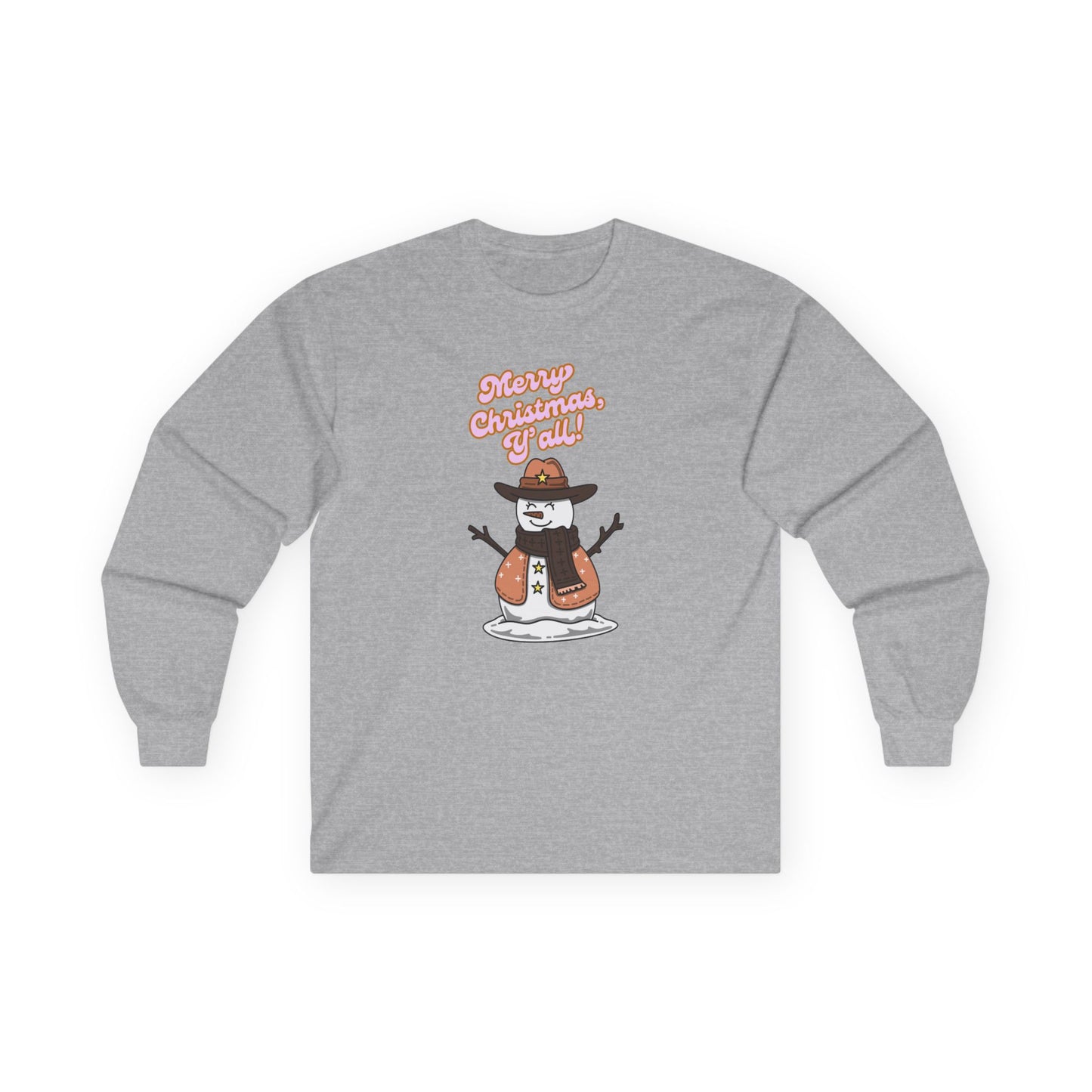 Cowboy Snowman Long Sleeve