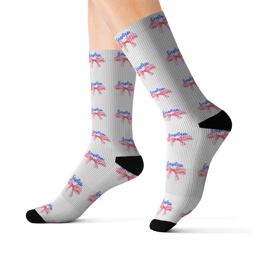 Pink Bow Socks
