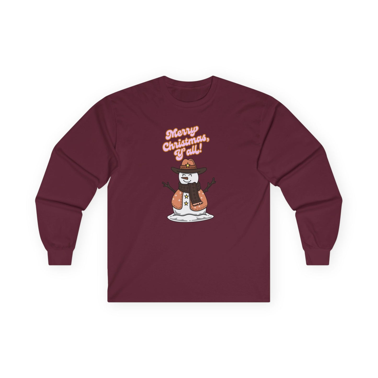Cowboy Snowman Long Sleeve