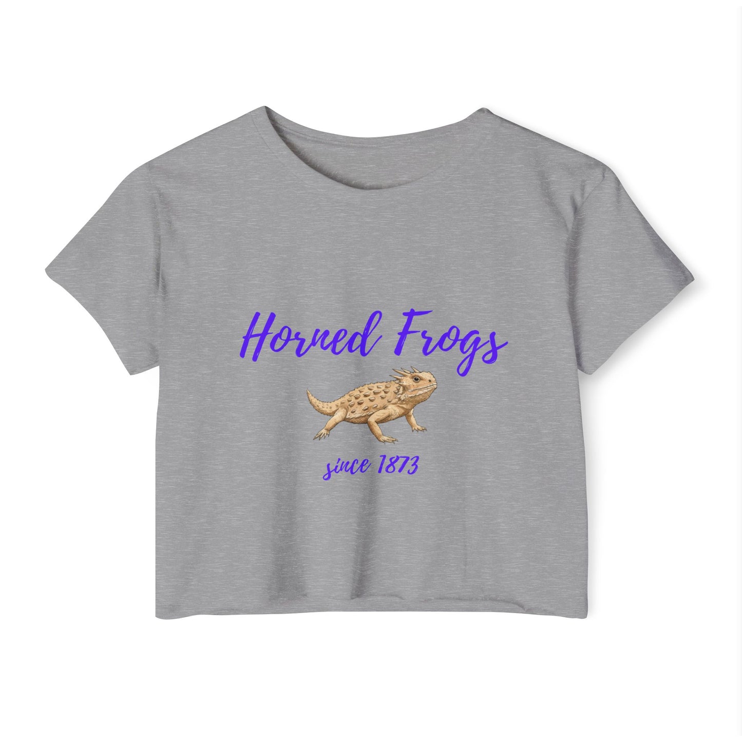 Horned Frogs Cropped Tee