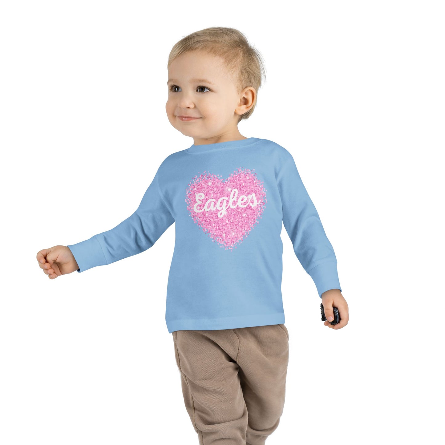 Glitter Heart Toddler Long Sleeve