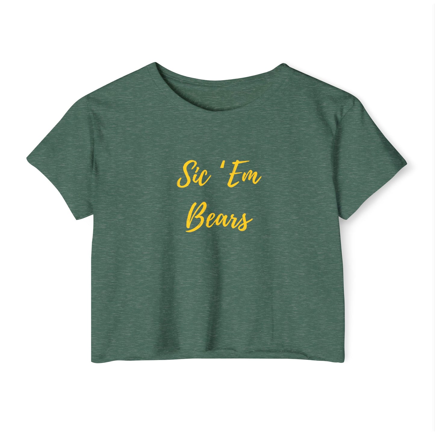Sic 'Em Bears Cropped Tee