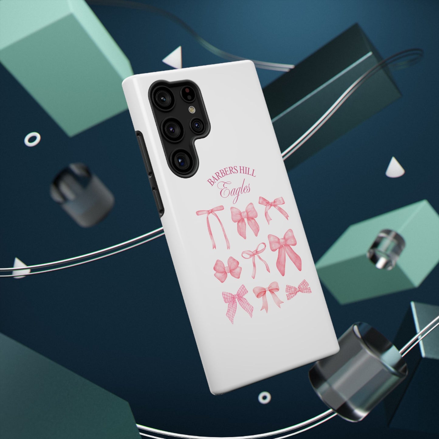 Pink Bow Impact-Resistant Case