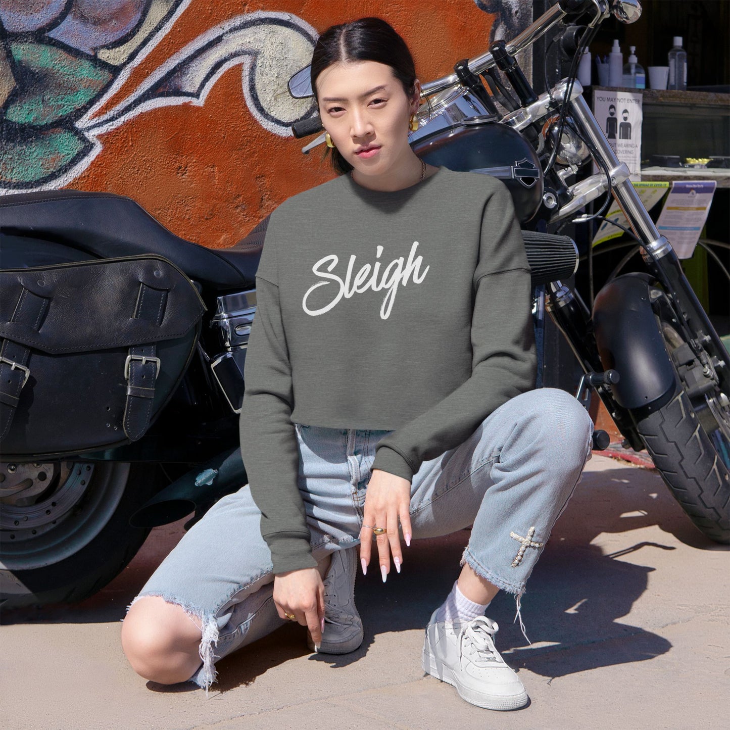 Sleigh Cropped Sweatshirt
