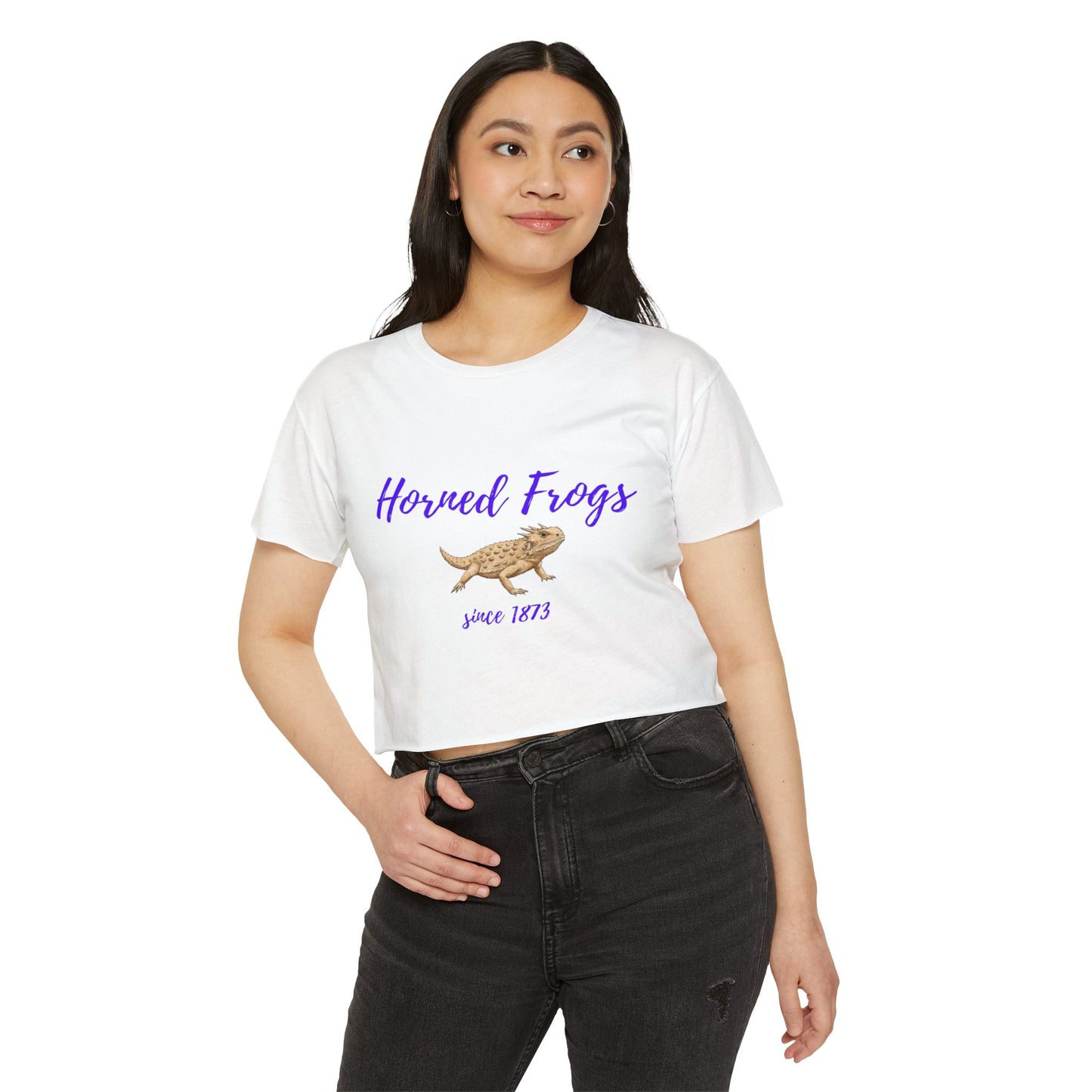 Horned Frogs Cropped Tee