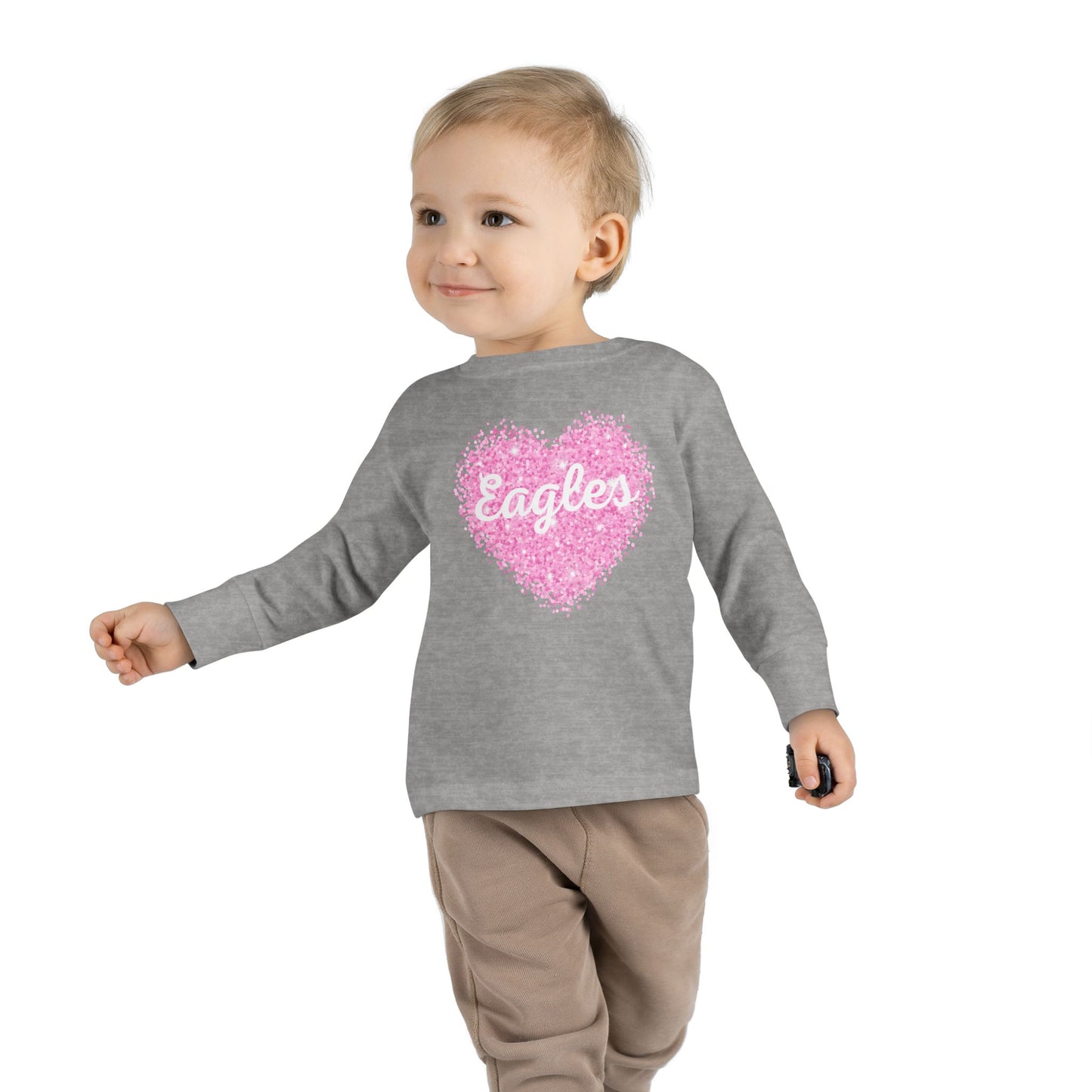 Glitter Heart Toddler Long Sleeve