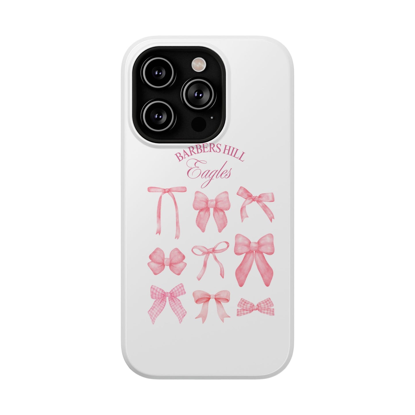 Pink Bow Impact-Resistant Case
