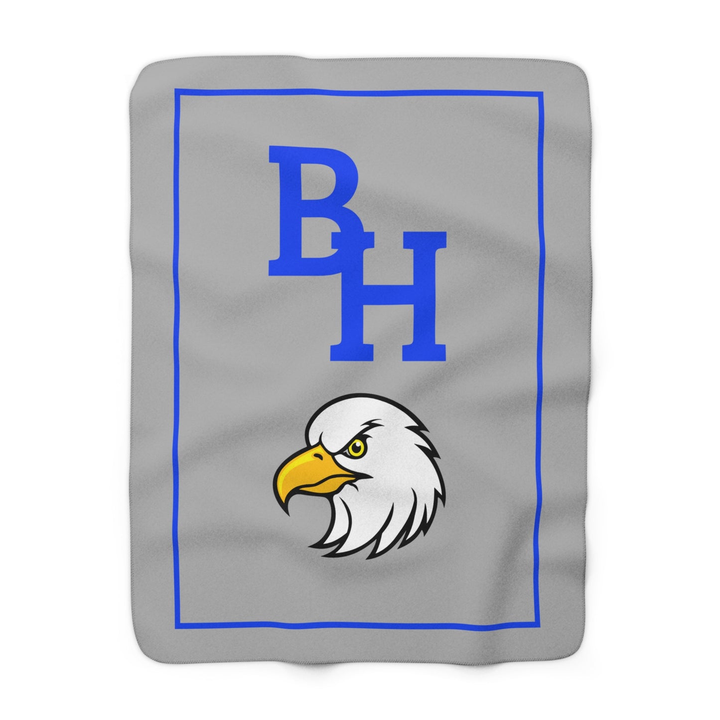Gray & Blue BH Sherpa Blanket