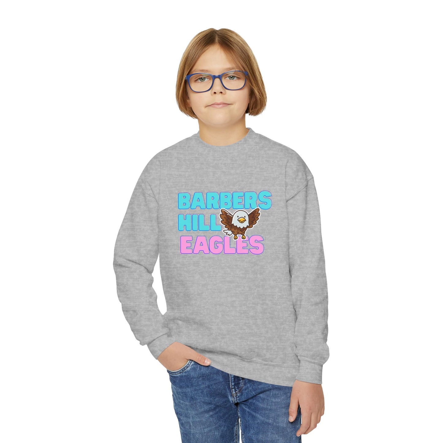 Pink Eagles Youth Sweatshirt