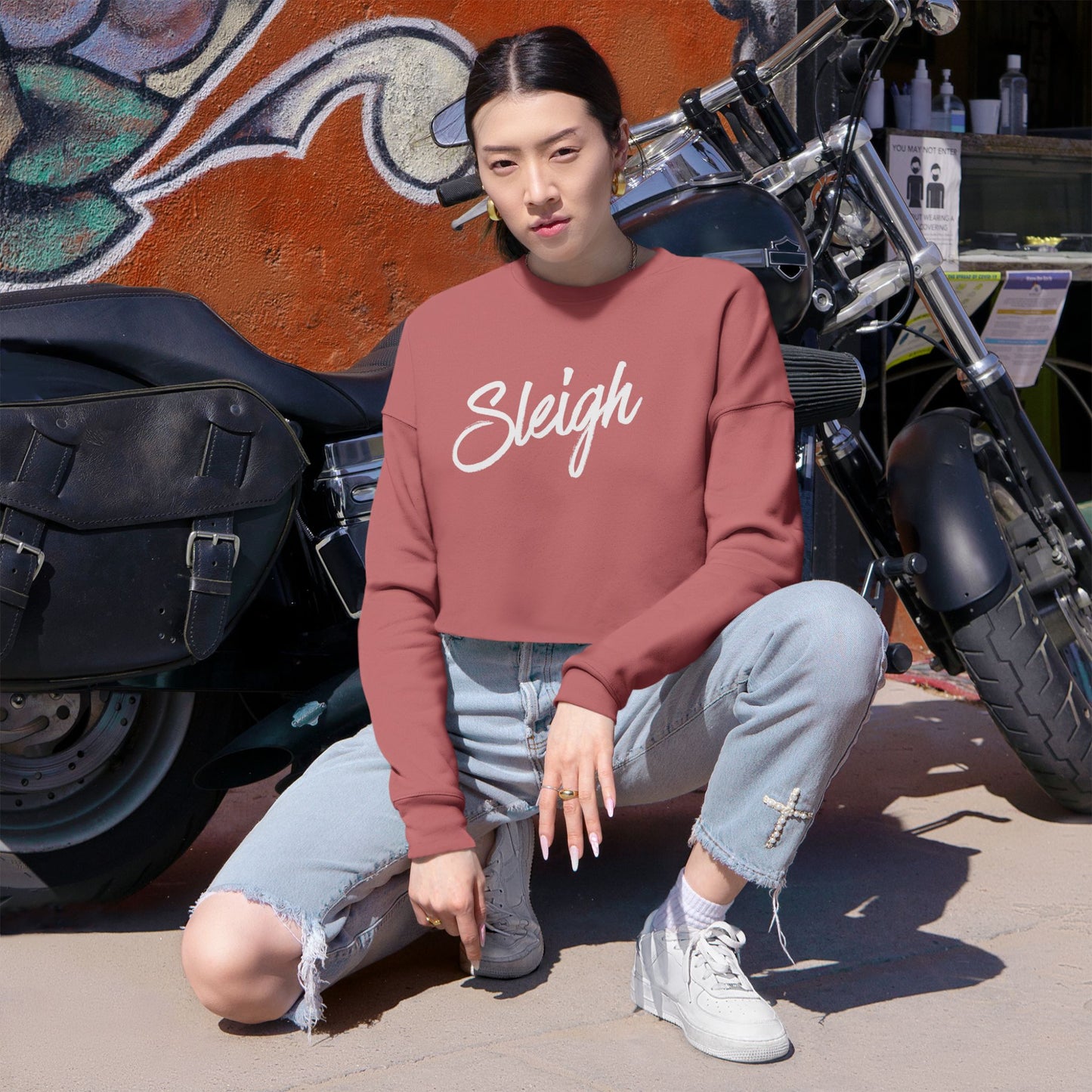 Sleigh Cropped Sweatshirt