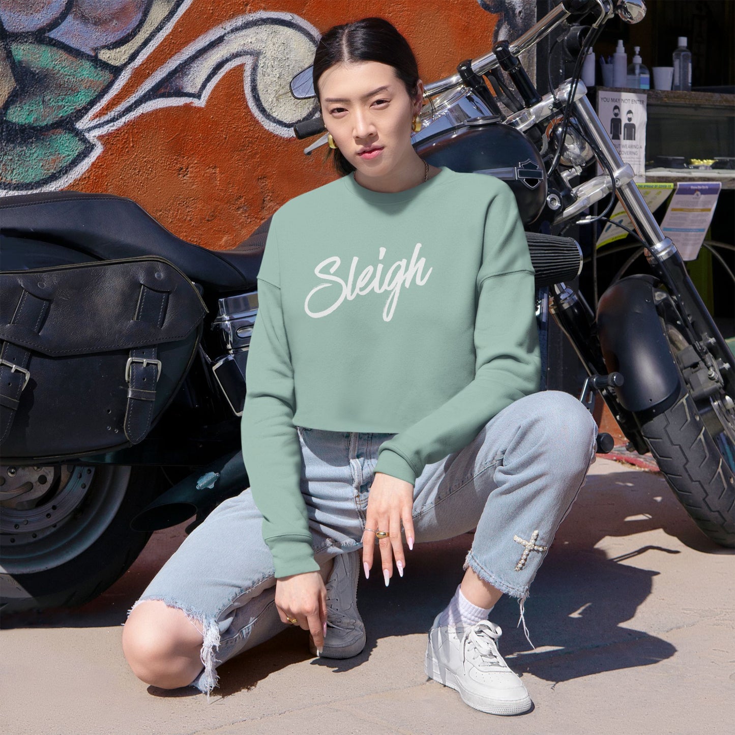 Sleigh Cropped Sweatshirt