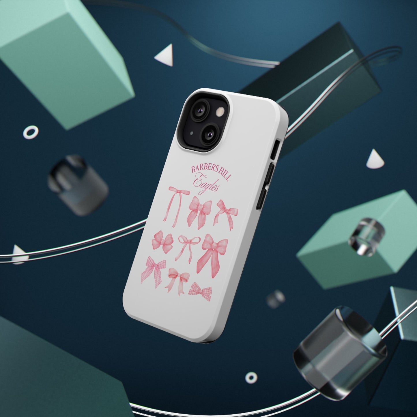 Pink Bow Impact-Resistant Case