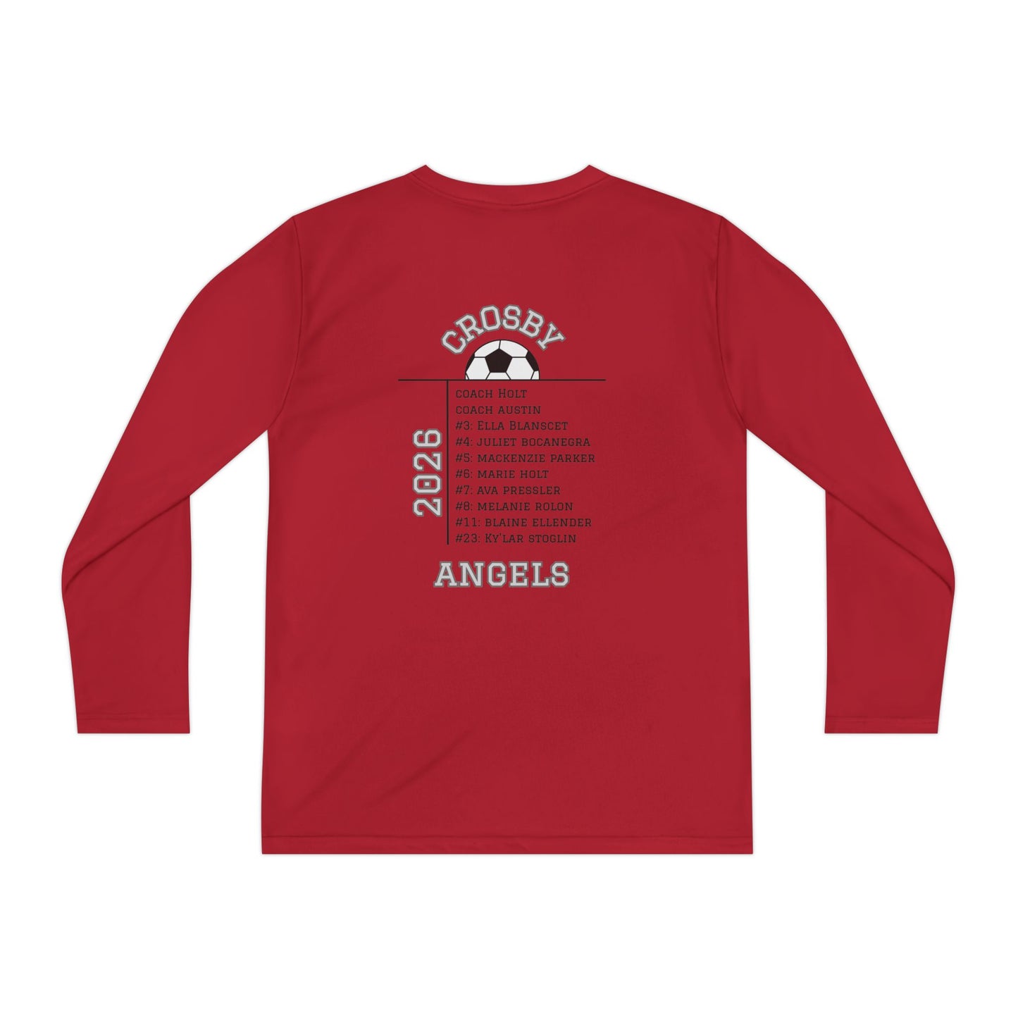 Crosby Angels Youth Performance Long Sleeve