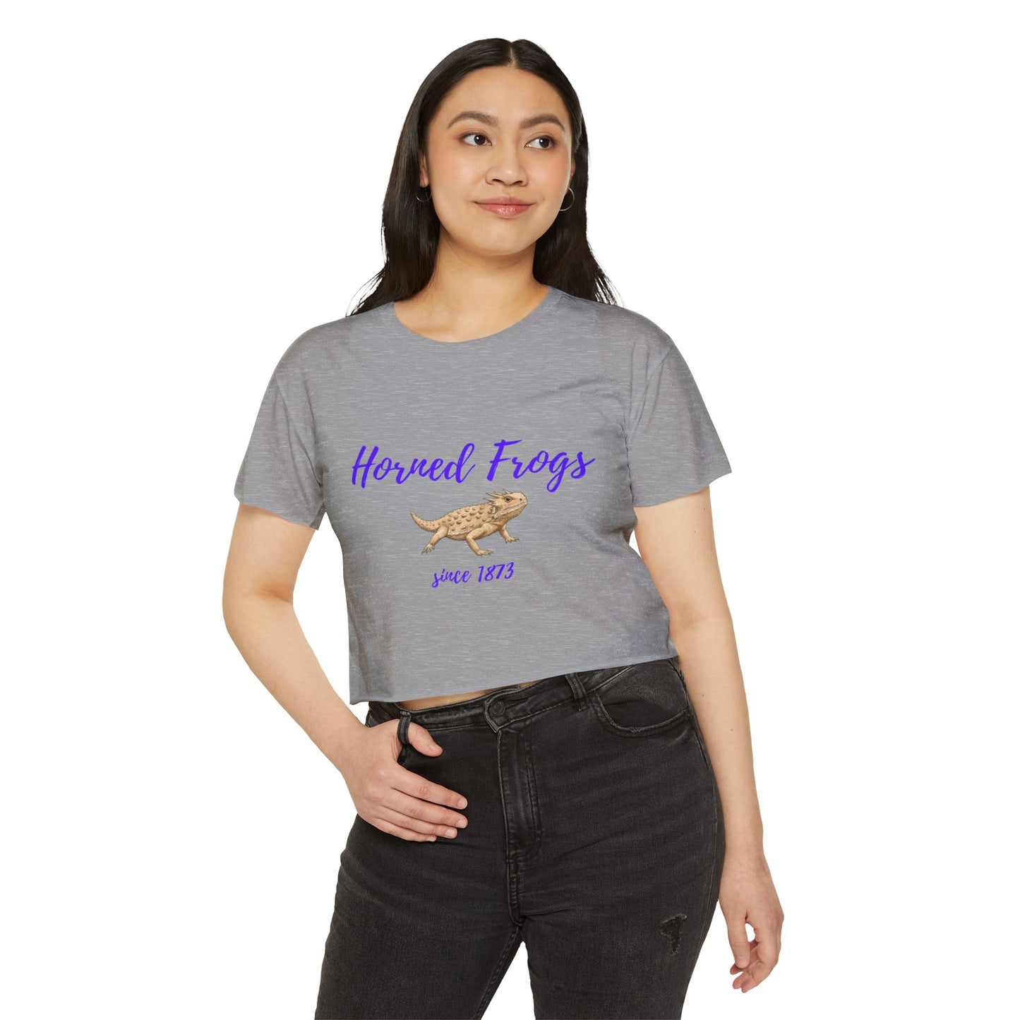 Horned Frogs Cropped Tee