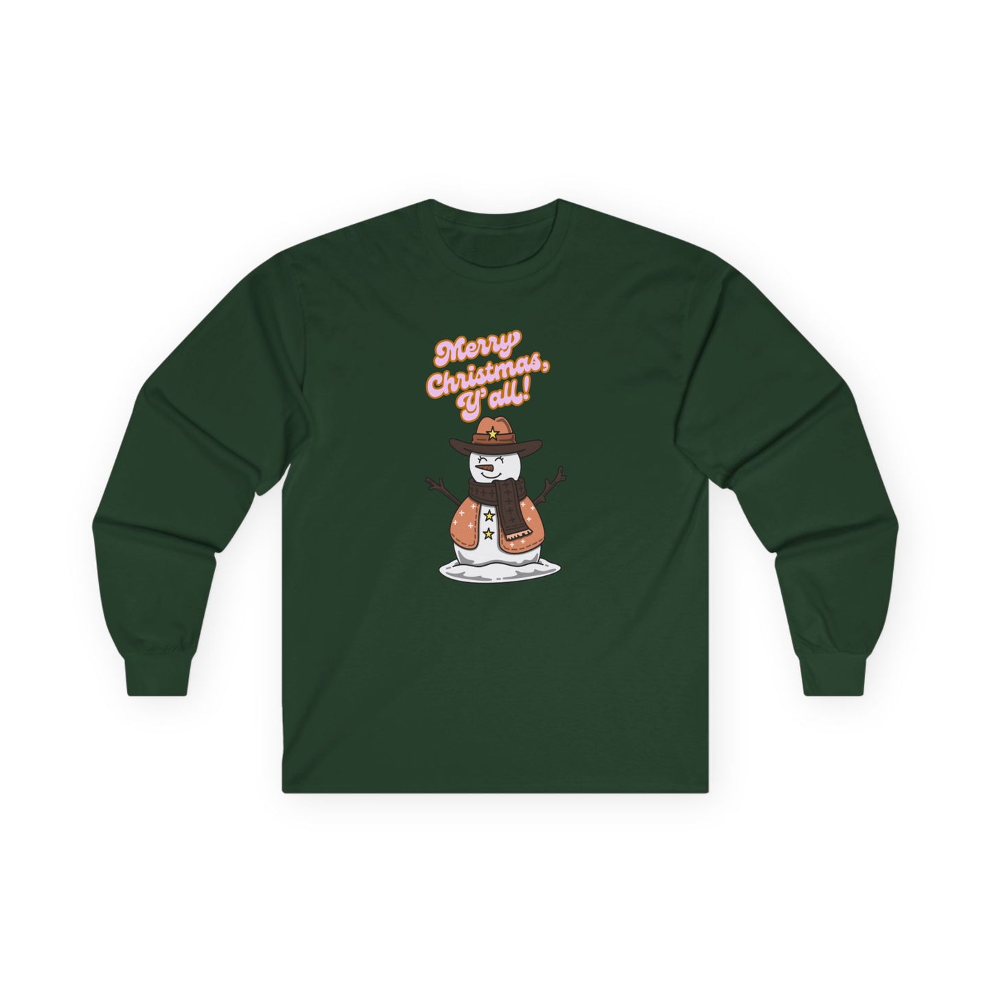 Cowboy Snowman Long Sleeve
