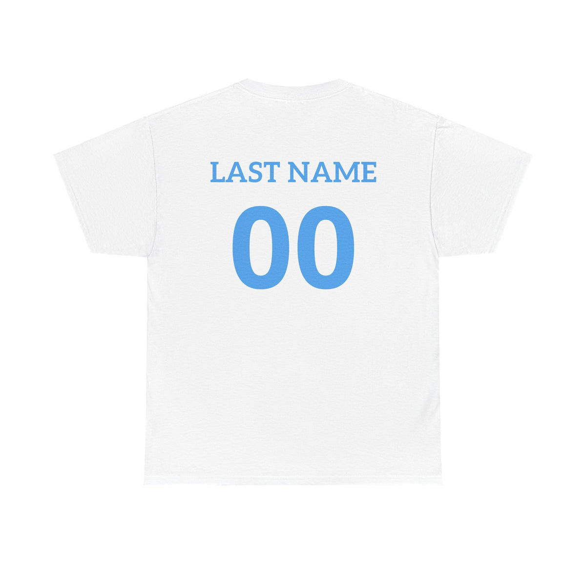 Game Day Team Tee — Personalized Last Name & Number Shirt