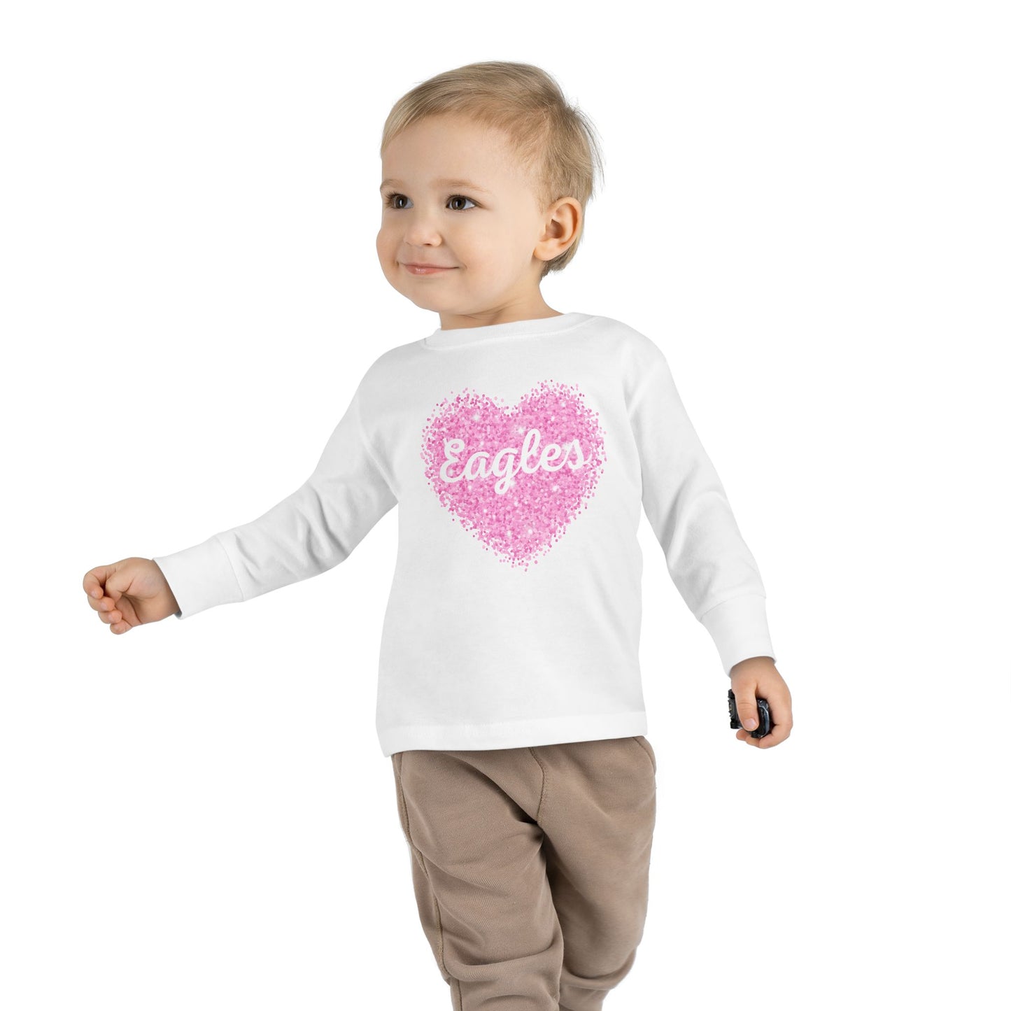 Glitter Heart Toddler Long Sleeve