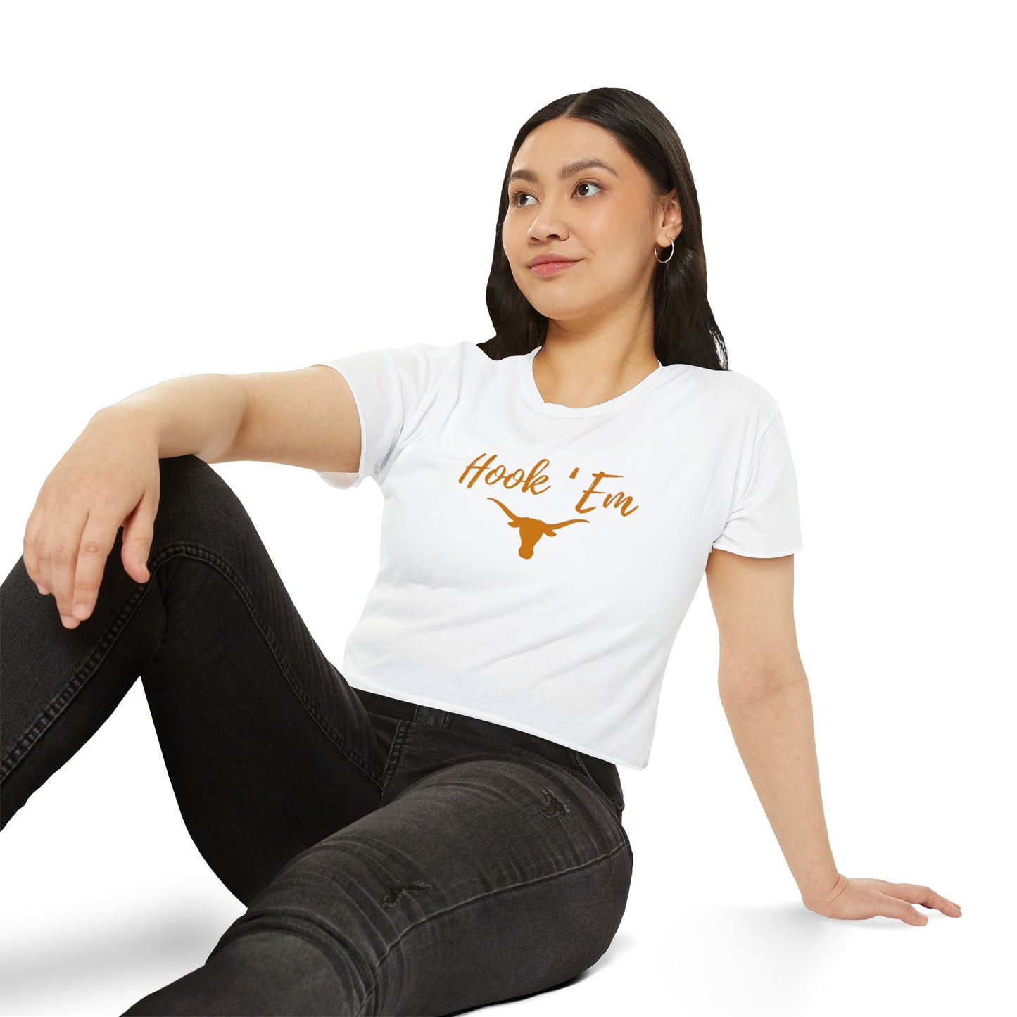 Hook 'Em Cropped Tee