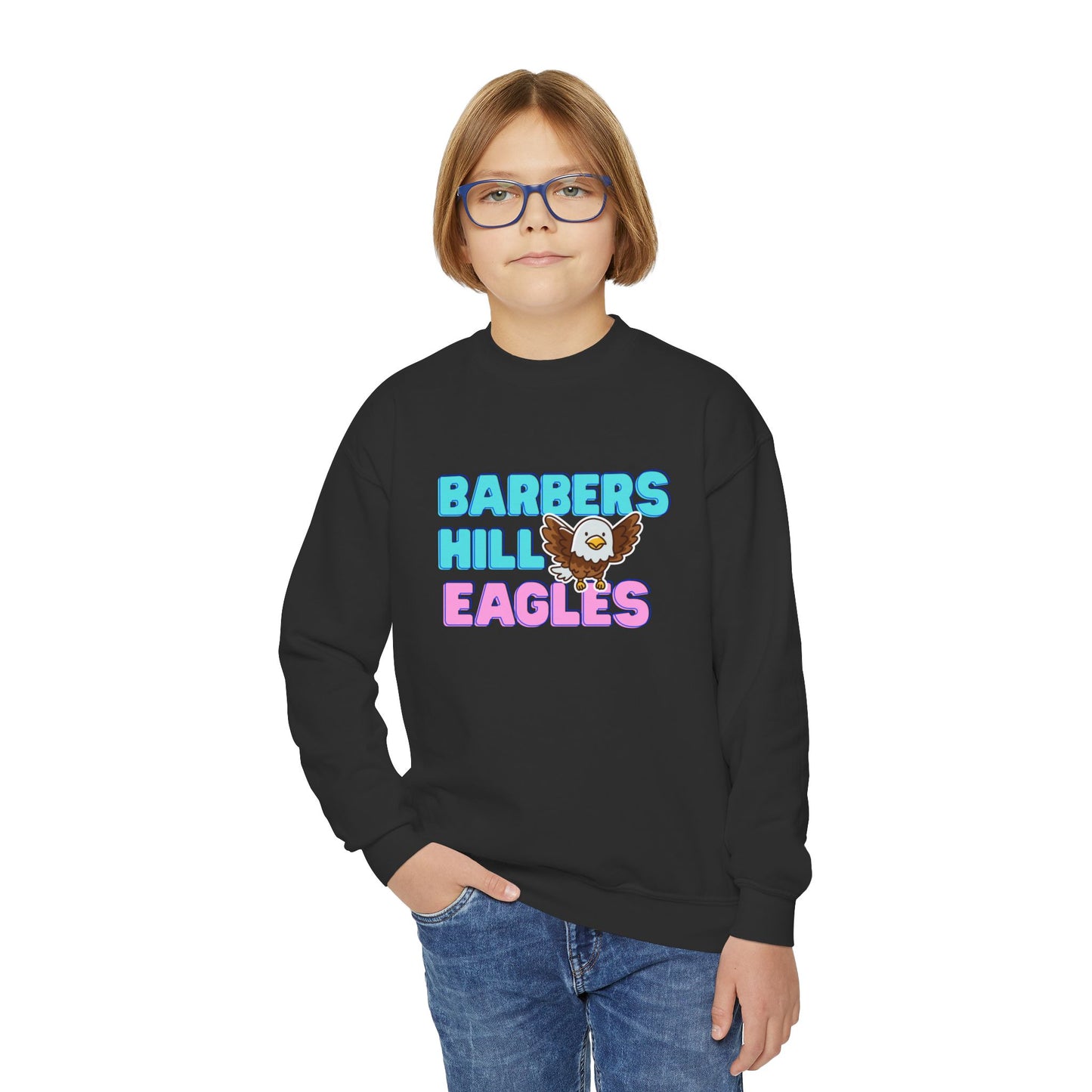 Pink Eagles Youth Sweatshirt