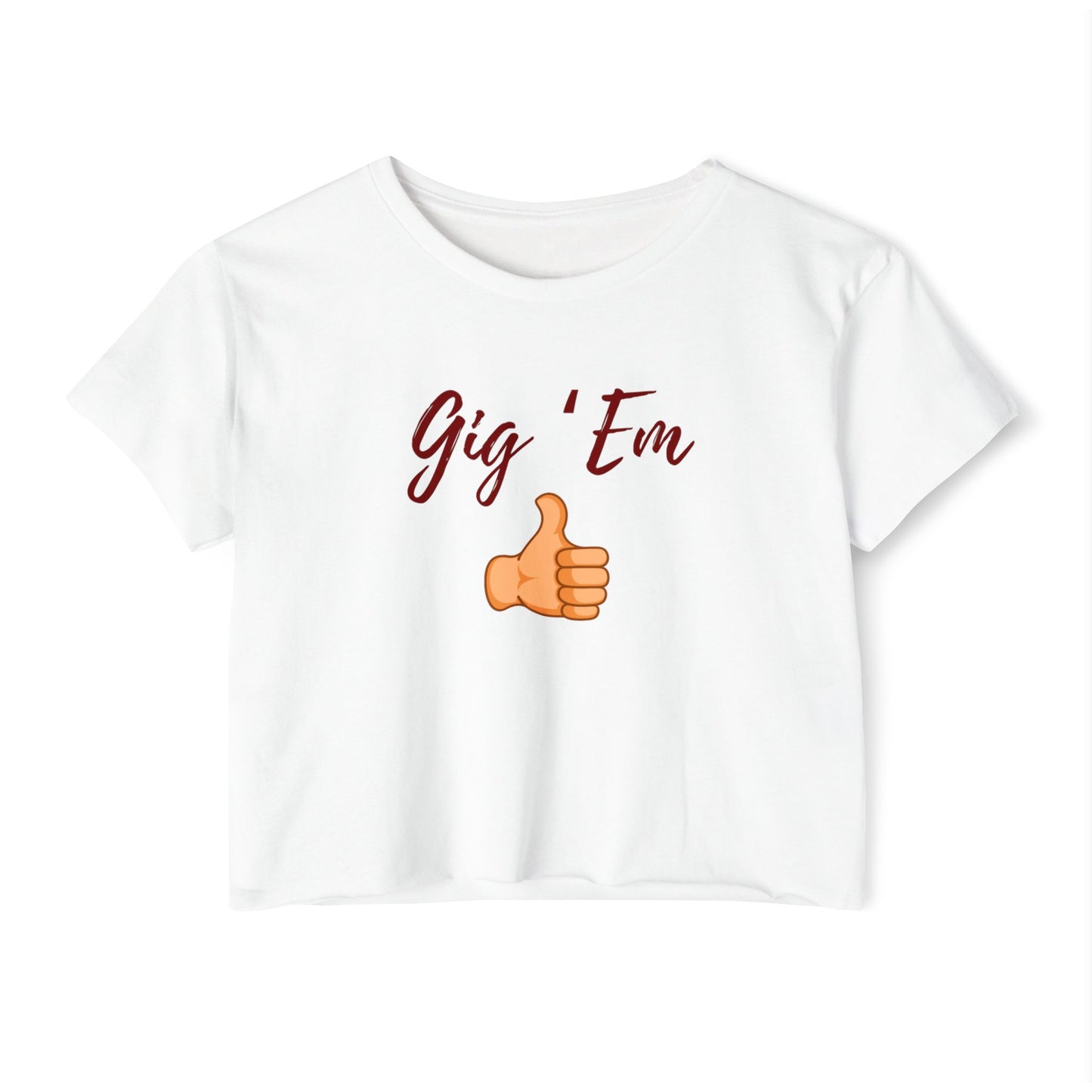 Gig 'Em Cropped Tee