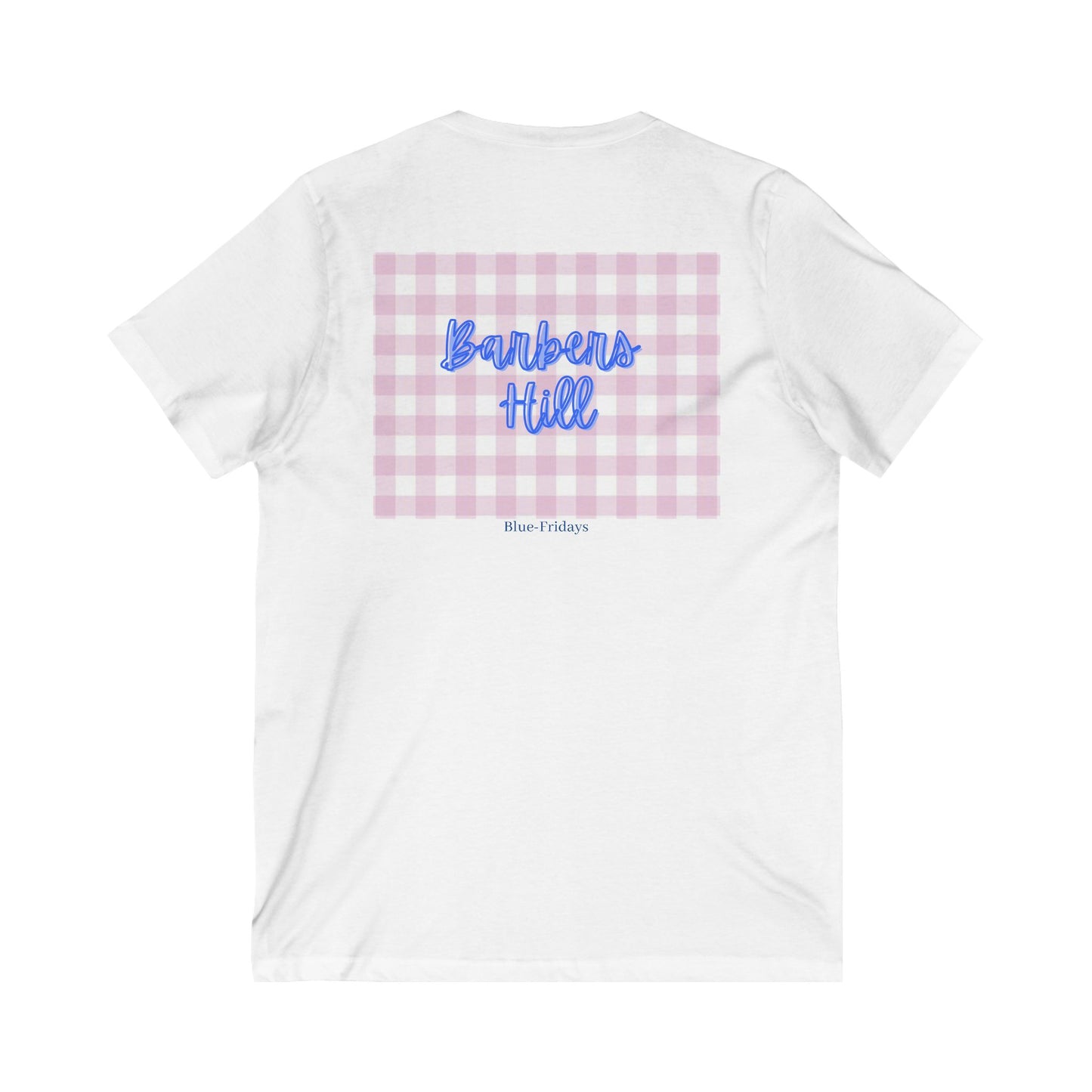 Ladies' Gingham V-Neck Tee
