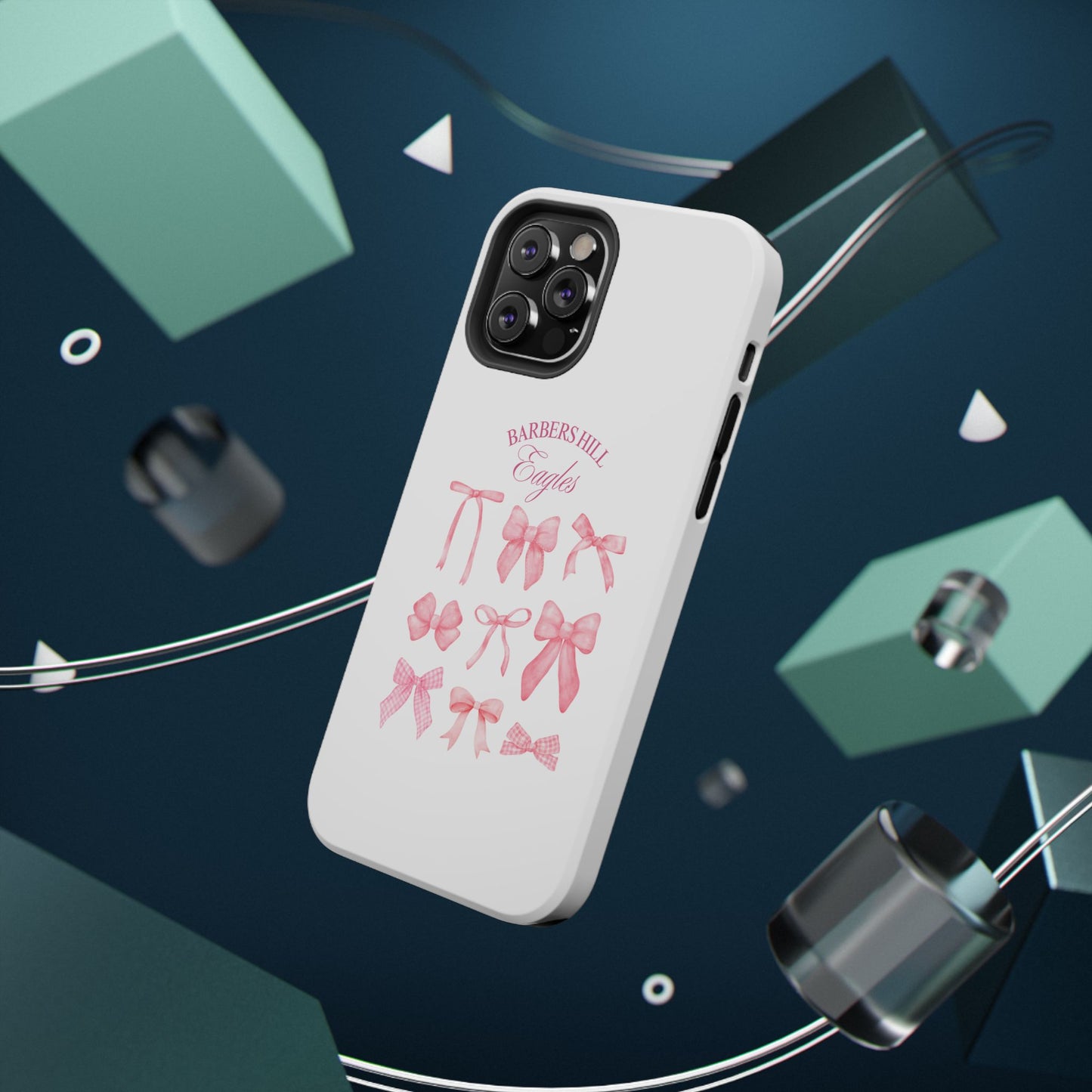 Pink Bow Impact-Resistant Case