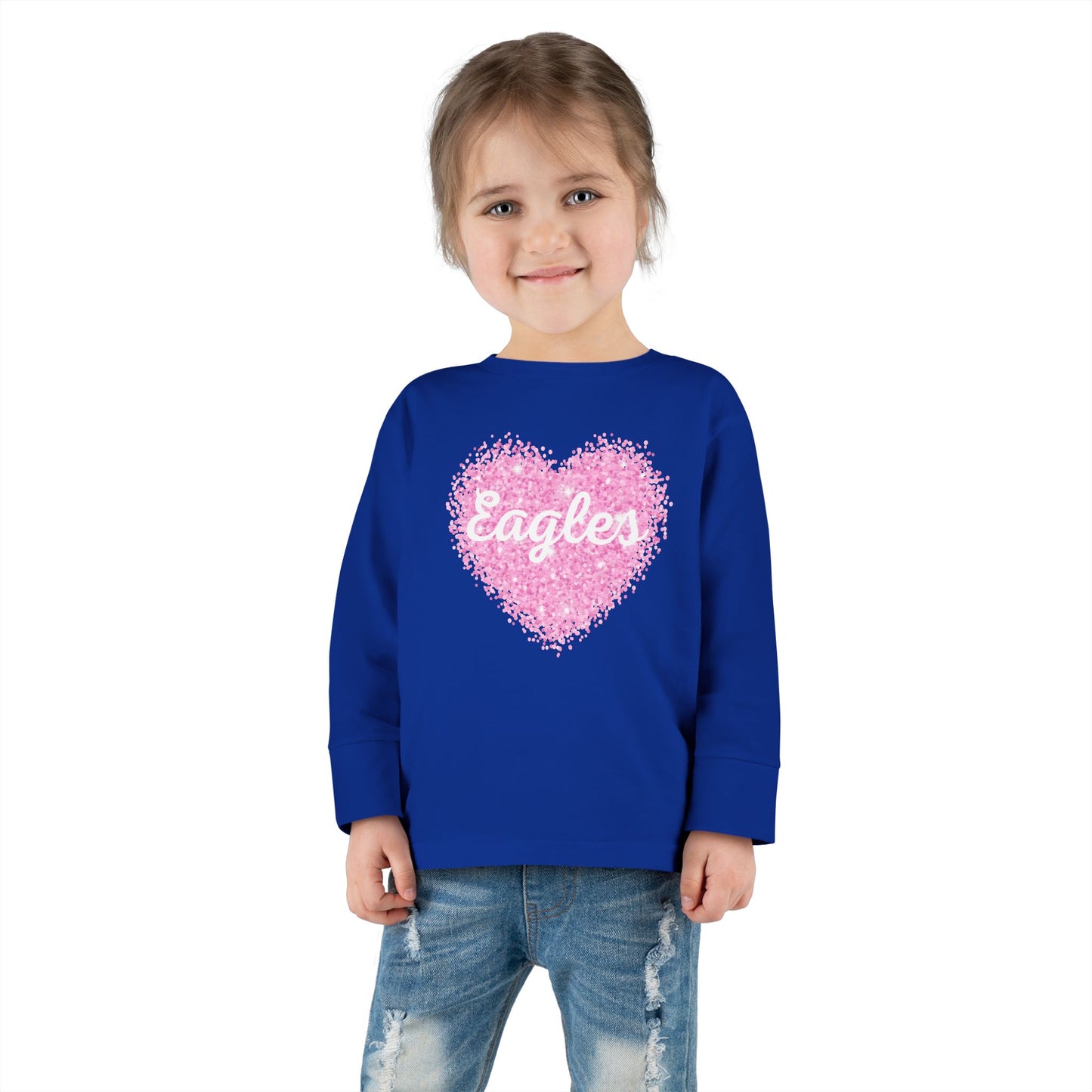 Glitter Heart Toddler Long Sleeve