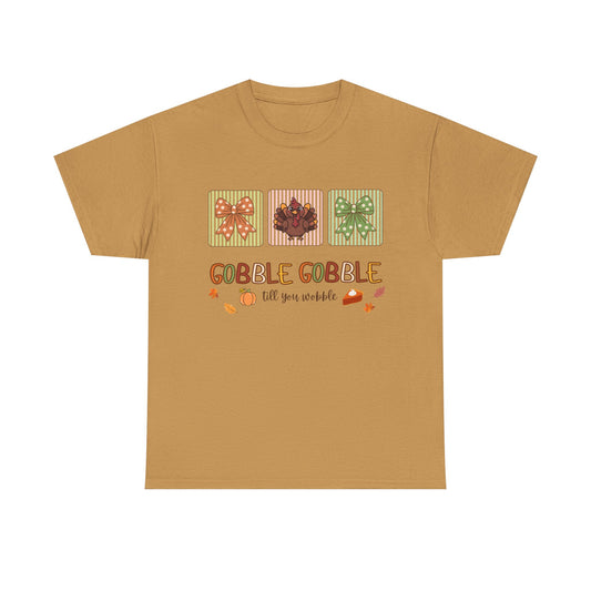 Thanksgiving 'Gobble Gobble' Turkey Tee
