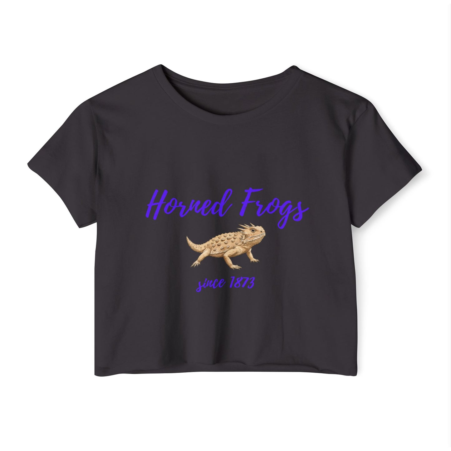 Horned Frogs Cropped Tee