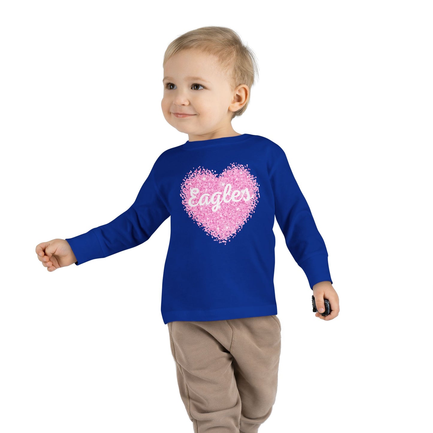 Glitter Heart Toddler Long Sleeve