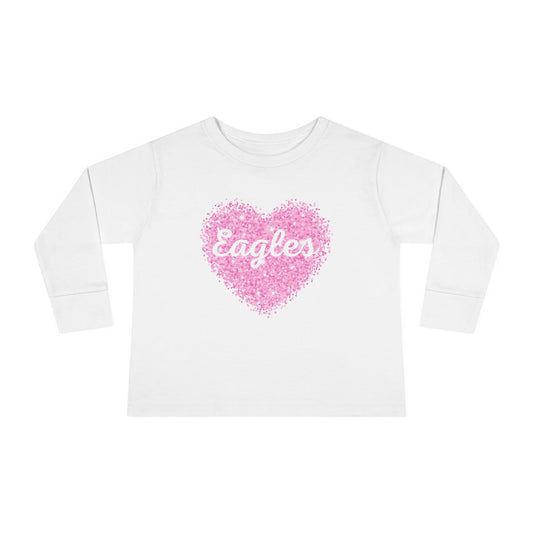 Glitter Heart Toddler Long Sleeve