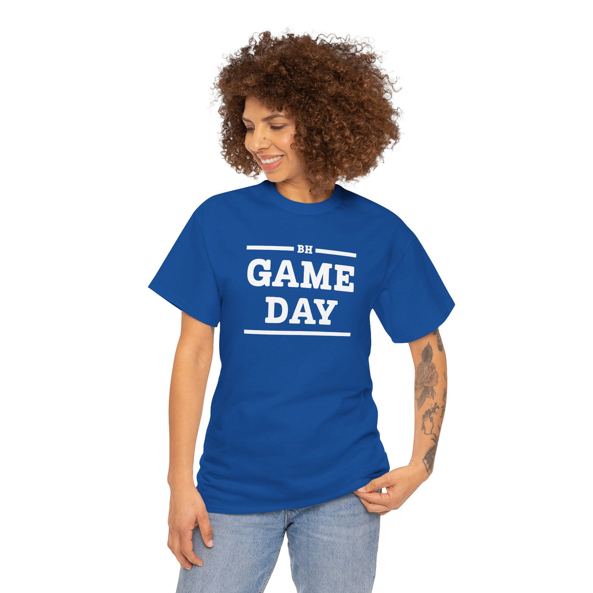 Game Day Team Tee — Personalized Last Name & Number Shirt