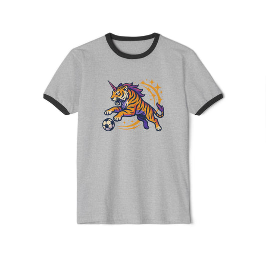 Unicorn Tigers Ringer Tee
