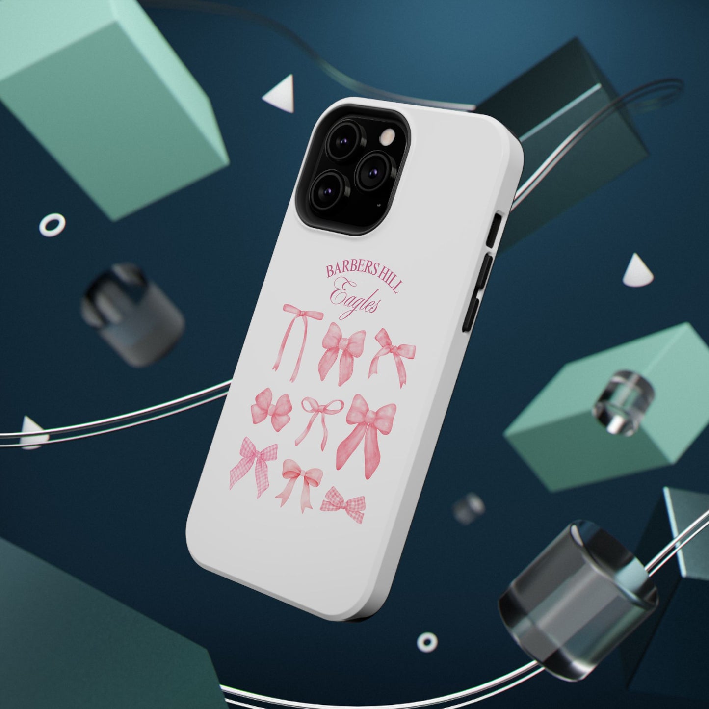 Pink Bow Impact-Resistant Case